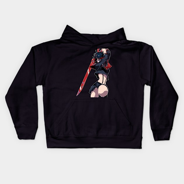 Ryuko Matoi Kill La Kill Kids Hoodie by RhysDawson